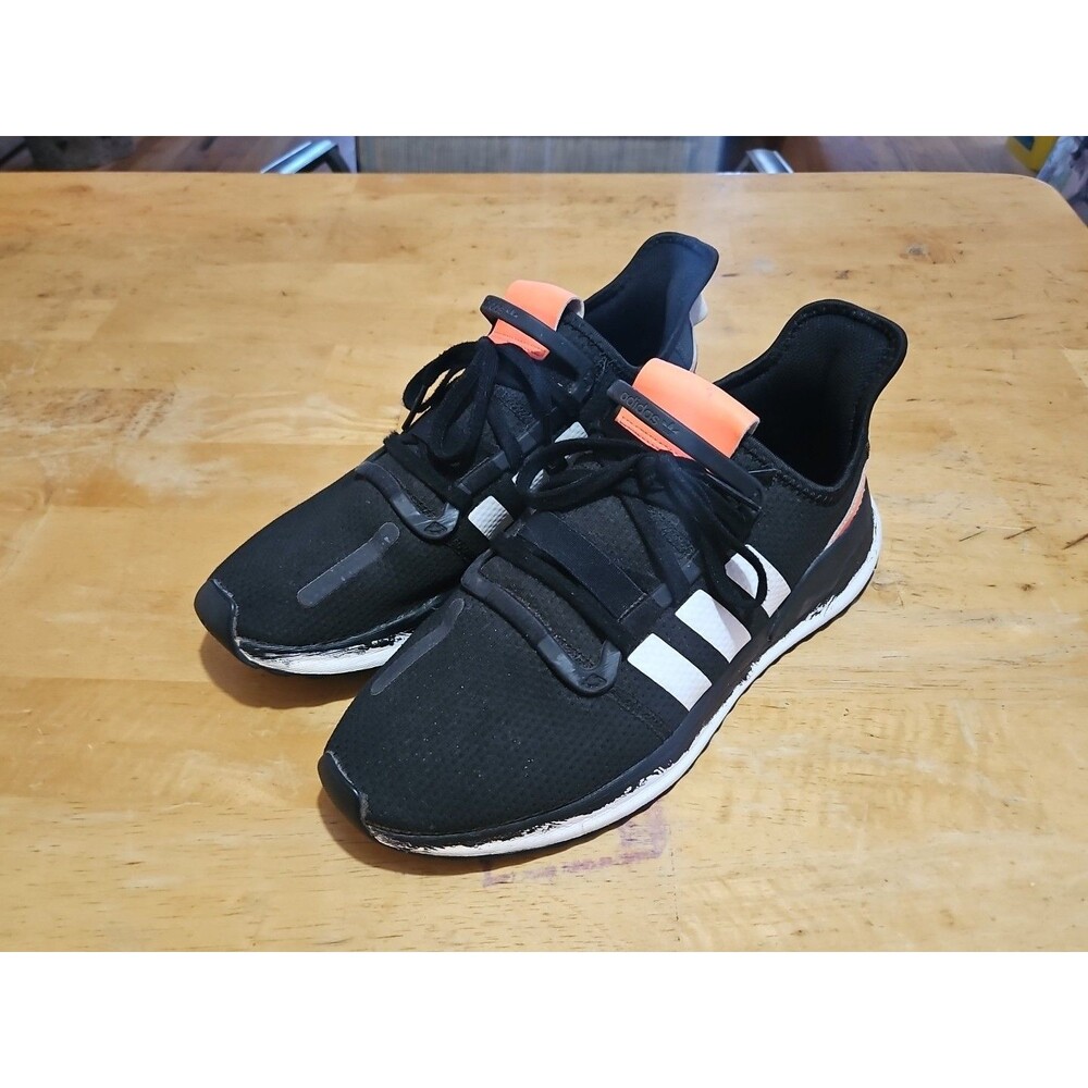 Adidas U Path Run Casual Sneakers From Finish Line Mens Size 10.5 Black & Orange
